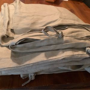 IKEA LINEN KING DUVET + 2 PILLOW SHAMS.